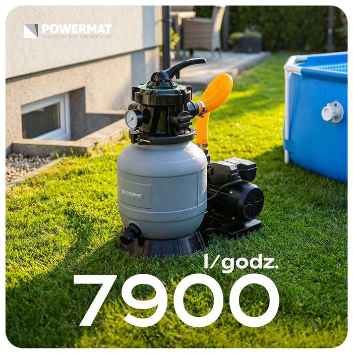 pompa piaskowa do basenu filtrująca do basenów 7900l/h PM-PPDB-250JT