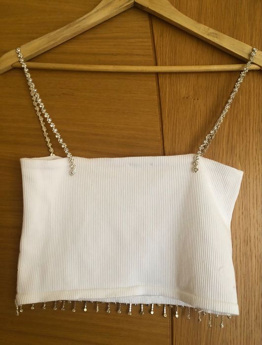 Top Zara com brilhos/brilhantes