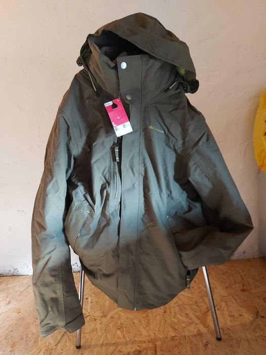 Decathlon Quechua L kurtka z polarem nowe, metki moro
