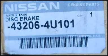 гальмівні диски NISSAN на 4 і 5 болтів вентильовані і невентильовані