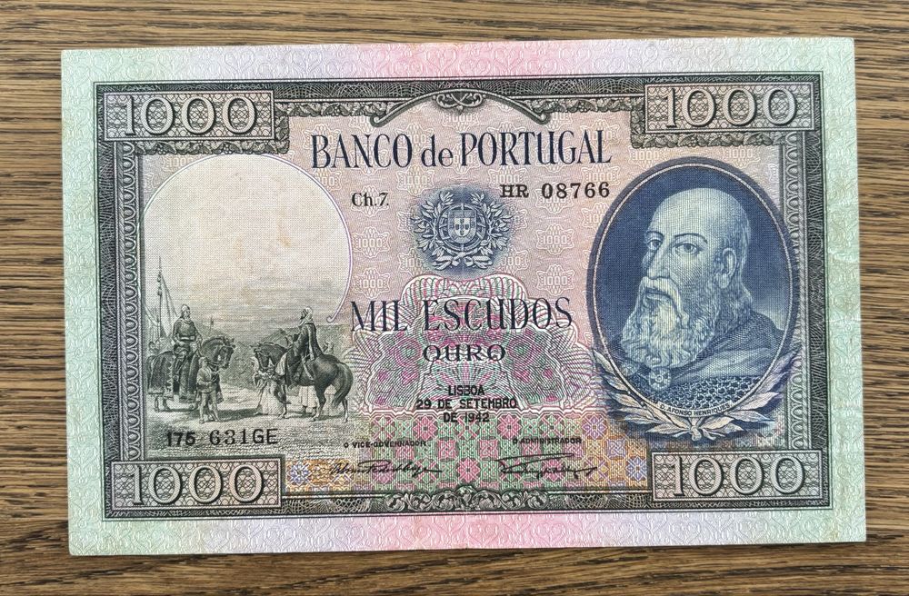 Nota 1000 escudos 1942
