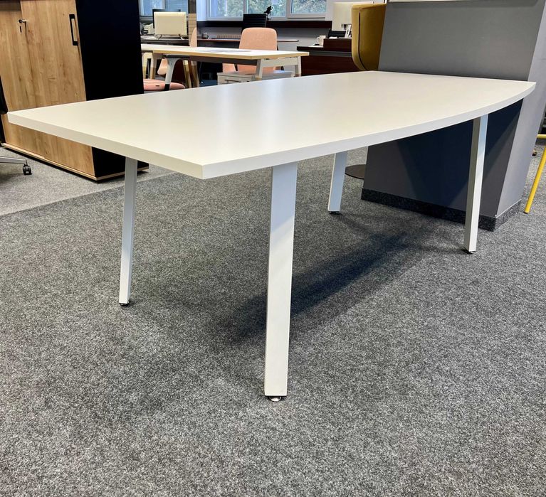 Stół konferencyjny 200x100 cm biały MDD Ogi A