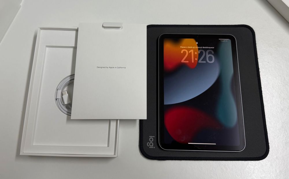 iPad Mini 7 - 256 GB - Cinza - Novo