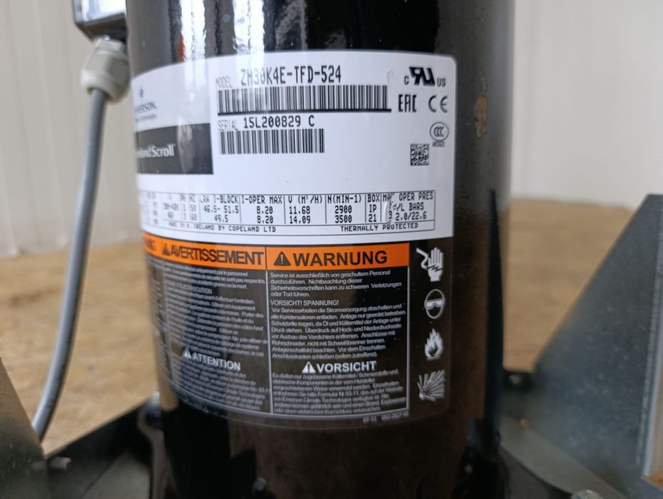 Sprężarka copeland scroll  ZH30K4E-TFD-524