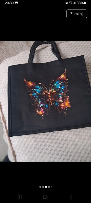 Torebka damska lekka.Wysokosc 30cm.szerokos 34.c