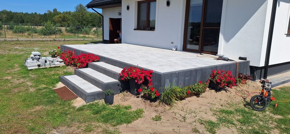 Usługi brukarskie ukladanie kostki brukowej  Kostka brukowa ogrodzenia