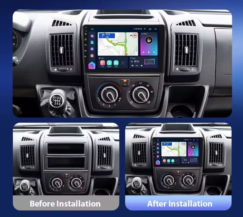 Radio Android Nawigacja Fiat Ducato Peugeot Boxer Citroen Jumper