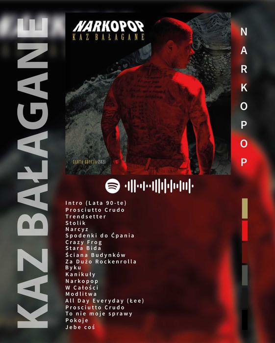 plakat Kaz Bałagane Narkopop (złota edycja)