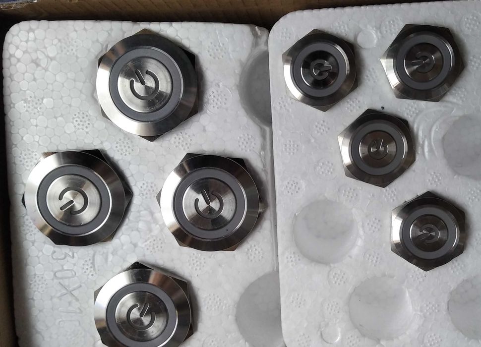 Botões de pressão aço inox 22mm e 30mm (NOVOS)