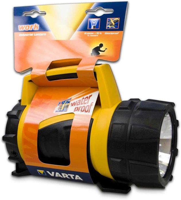 Lanterna industrial VARTA impermeável, flutuante e à prova de impacto