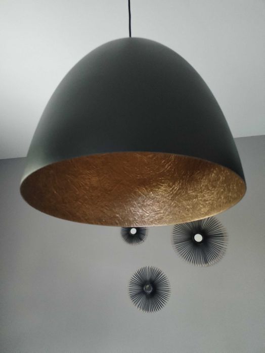 Nowodvorski Lighting Egg black-gold 39cm lampa wisząca