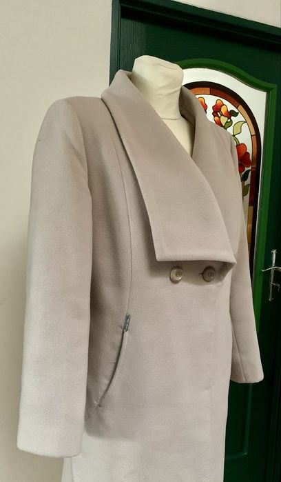 Plaszcz damski Jean Boisson rozm 46 - 35% welna - jak NOWY