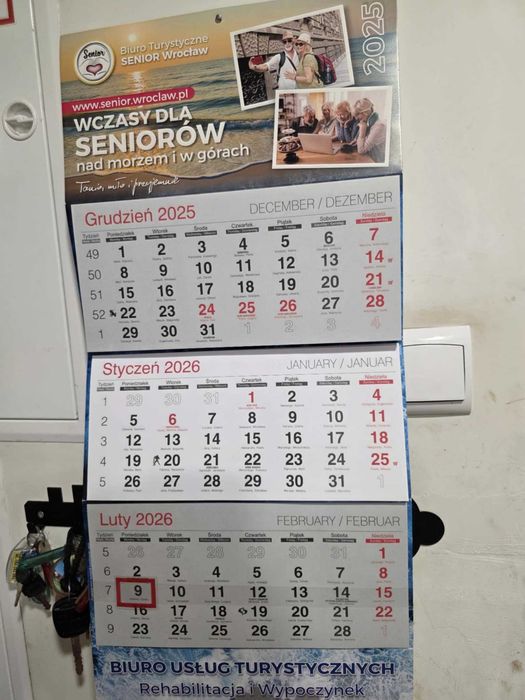 Kalendarz na ścianę Nat 2026