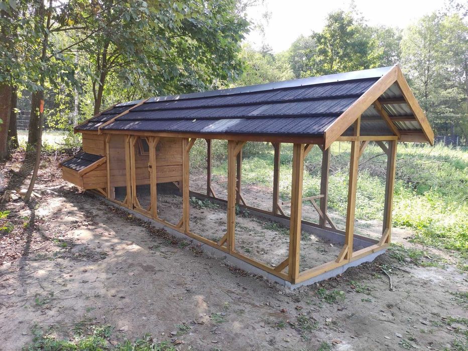 Kurnik dla kur XXL 14-18 kur,kaczek, deska, sosna, jodła ,Ocieplony !