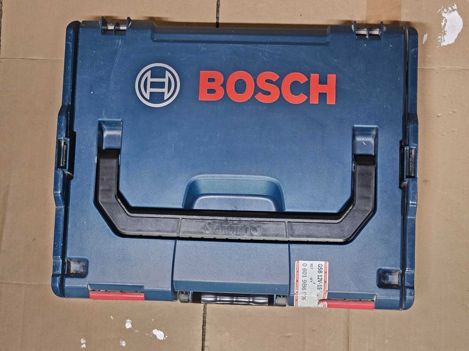 Wkrętarka Bosch GSB 12V-15 + 2x aku 2Ah i 3Ah + ładowarka + L-BOXX