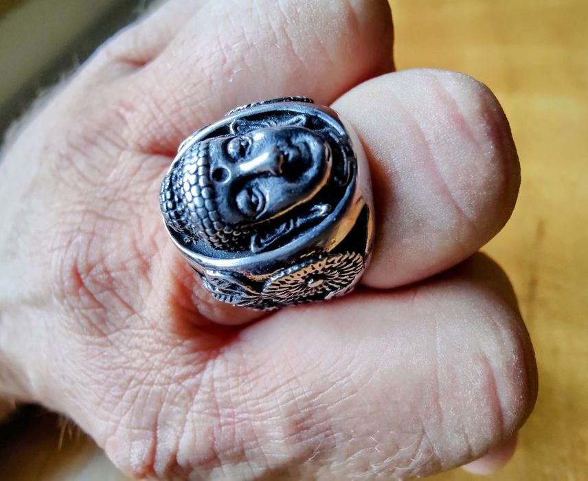 Budda, sygnet pierścień męski