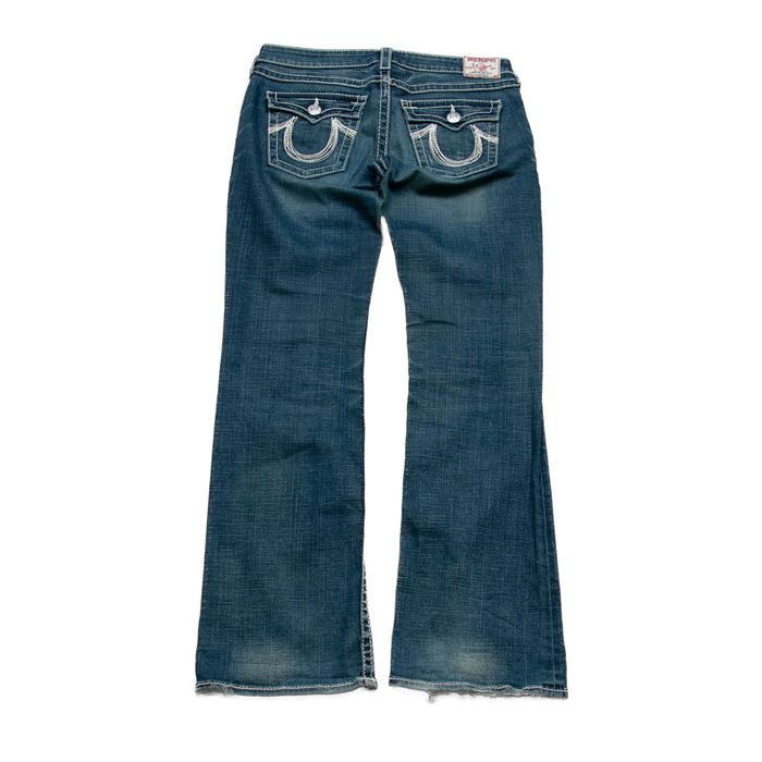 Y2K True Religion Rainbow Becky spodniedzwony bootcut 31us/L Super T