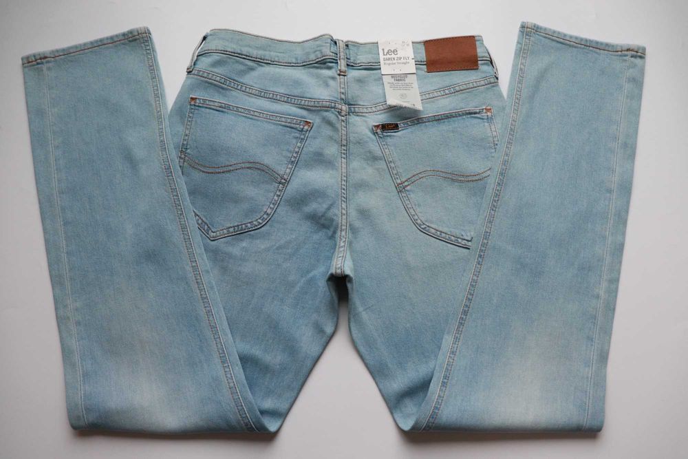 LEE DAREN ZIP FLY W33 L32 męskie spodnie jeansy regular nowe okazja