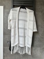 Reserved Swetr boho kremowy rozmiar S