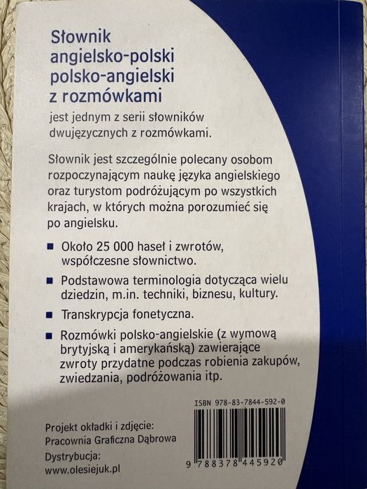 Słownik angielsko- polski