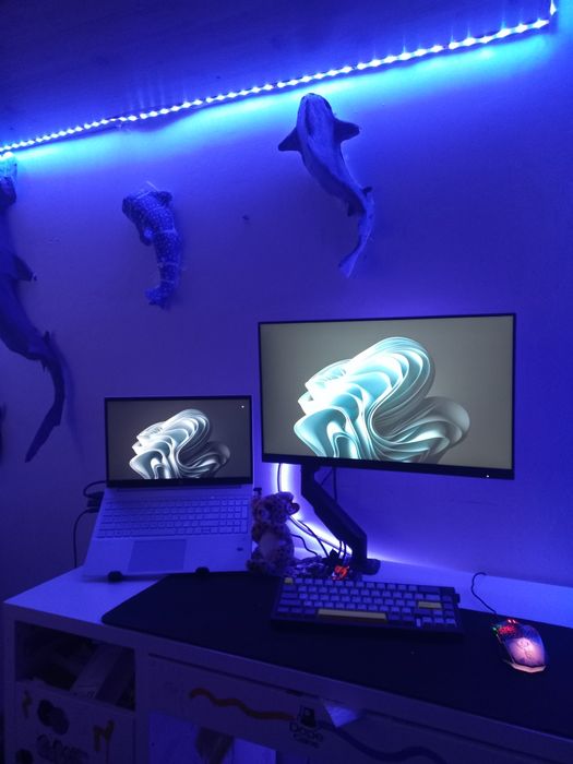 Zestaw komputerowy monitor aoc 180hz 24 cale klawiatura ajazz ak620pro i laptop hp pavillon NORMALNY KOSZT OKOLO 1450 ZŁ