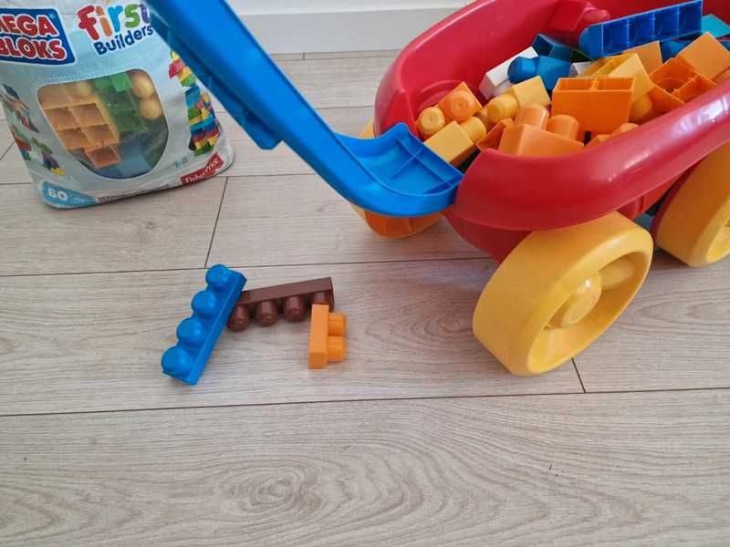 Carro Megabloks + Saco de Megabloks