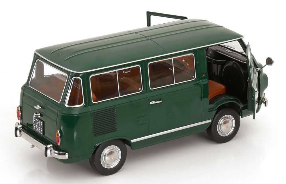 Model 1:18 Mitica Fiat 850 Familiare serie-2 1970 green/brown interior