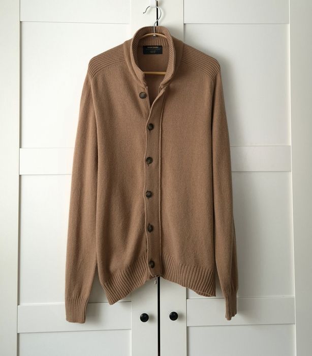 Karmelowy kardigan 100% wełna | Gran Sasso