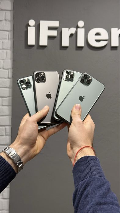 iPhone 11 pro 64/256gb silver, green 100% ємкість батареї