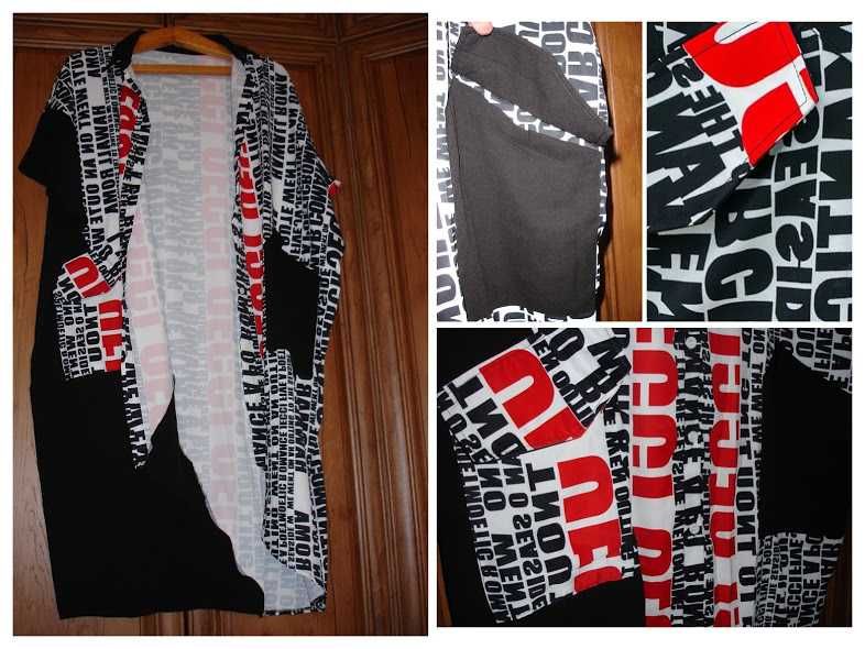 СУКНЯ оверсайз з принтом. КОСТЮМ жін. 46-48 р. бордовий з вишивкою.