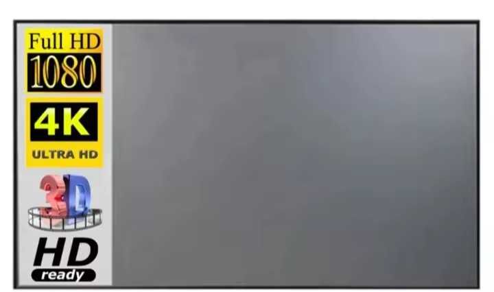 Екранний холст для проєктора 4″ (16:9) зі світловідбиваючої тканини