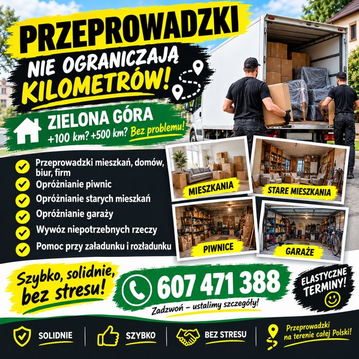 Przeprowadzki, opróżnianie pomieszczeń