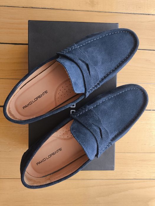 Granatowe mokasyny męskie PAKO LORENTE rozmiar 45