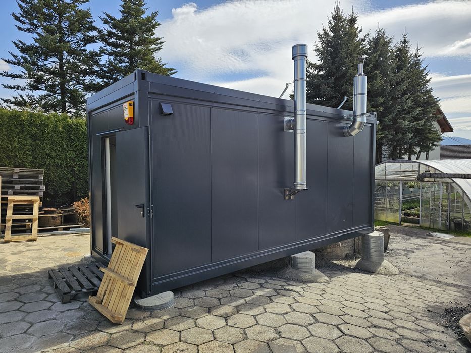 Kotłownia gazowa kontenerowa (pompa ciepła, pellet, olej)