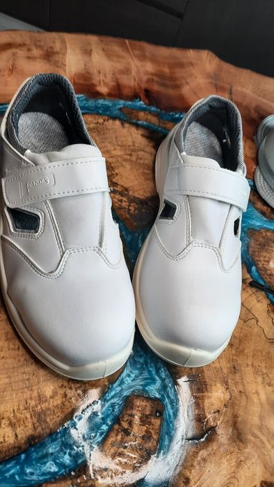 Buty robocze trzewiki Białe medyczne