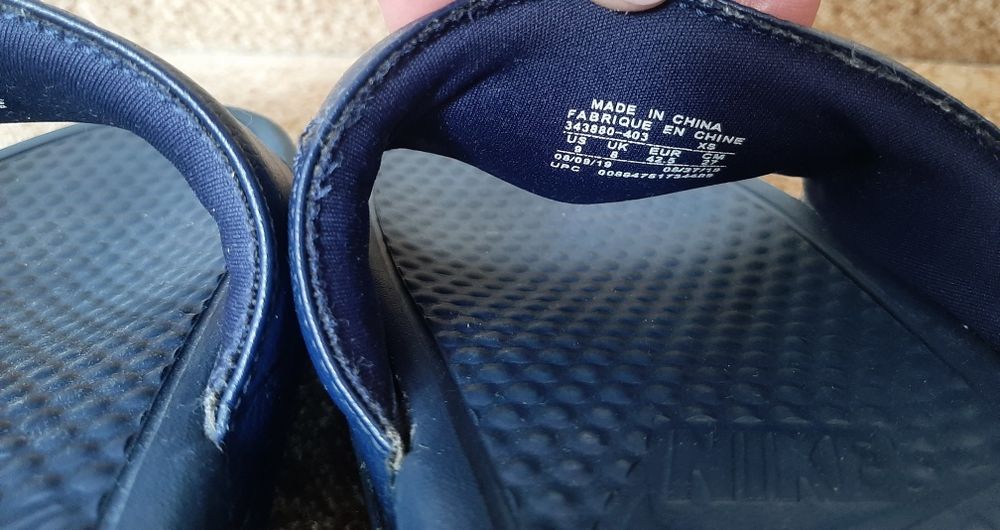 Klapki   nike   granat