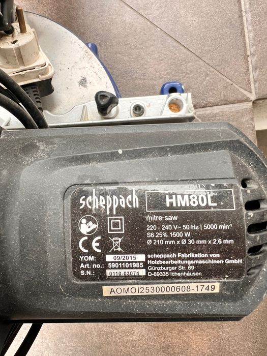 Ukośnica scheppach HM 80L