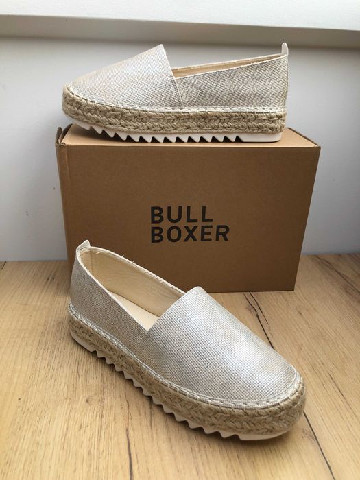 Beżowe Damskie Espadryle Bullboxer Rozmiar 39