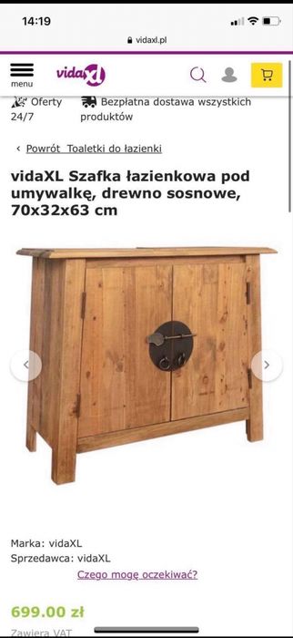 Szafka pod umywalke