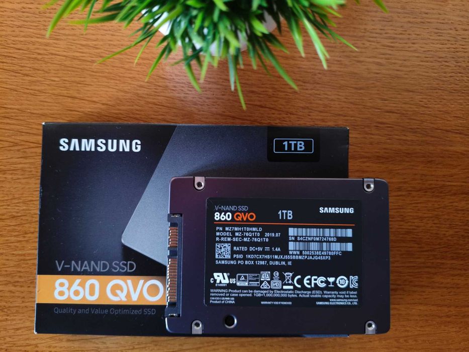 SSD Samsung 860 QVO 1TB – Como Novo - Apenas 2.1TB Escritos