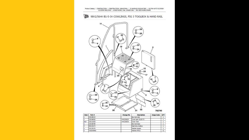 JCB JS 175W katalog części