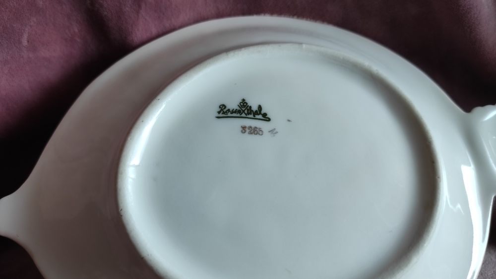 Rosenthal. Przepiękna paterka porcelana z różanym wzorem