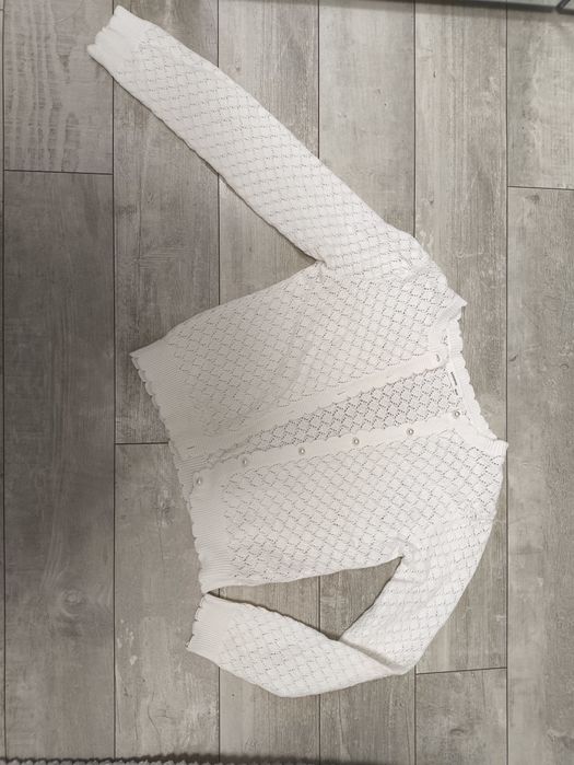 Sweterek biały komunijny 140cm Reserved