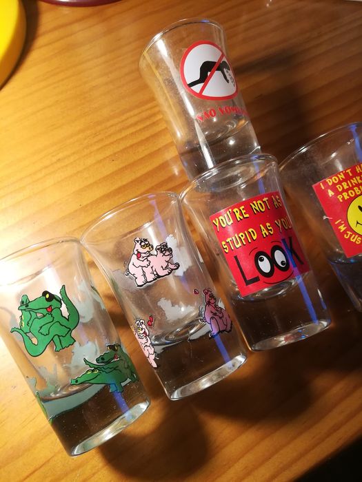 Copos de shot seis diferentes