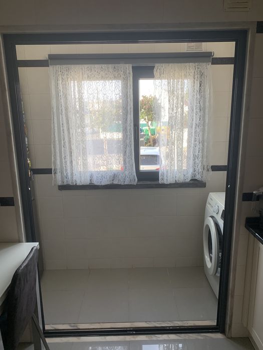 Portas de correr interiores vidro duplo cinza