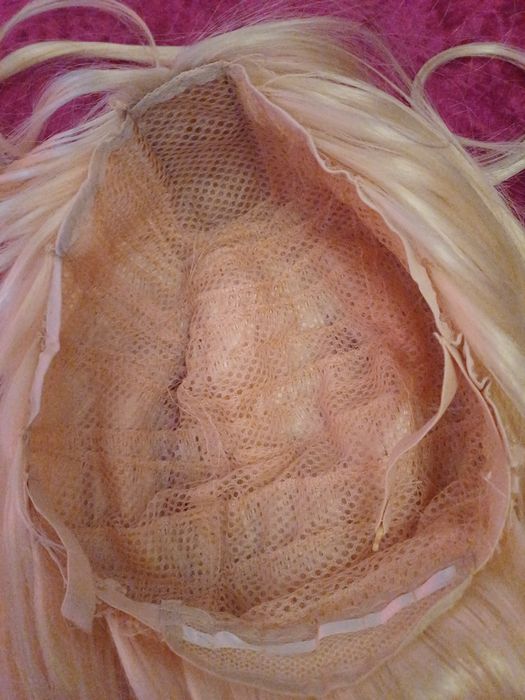 Peruca longa loira 70 cm
