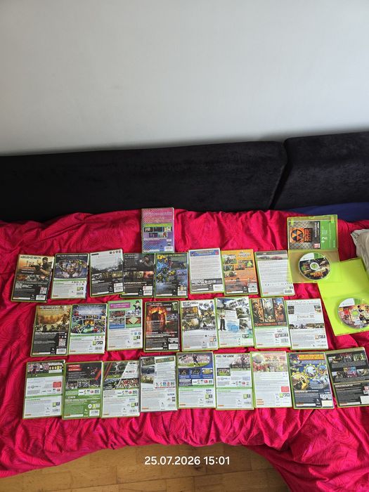 Konsola Xbox 360 S Console 1439,sprawna,po serwisie,2 pady 28 gier