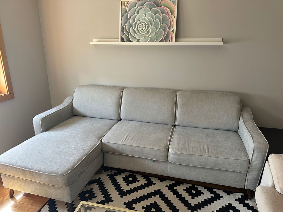 Sofá-Cama Cinza | Sala