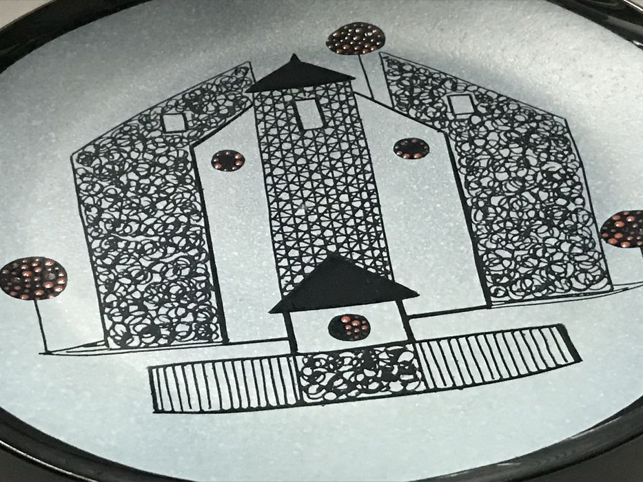 Porcelit Pruszków talerz patera dekor new look