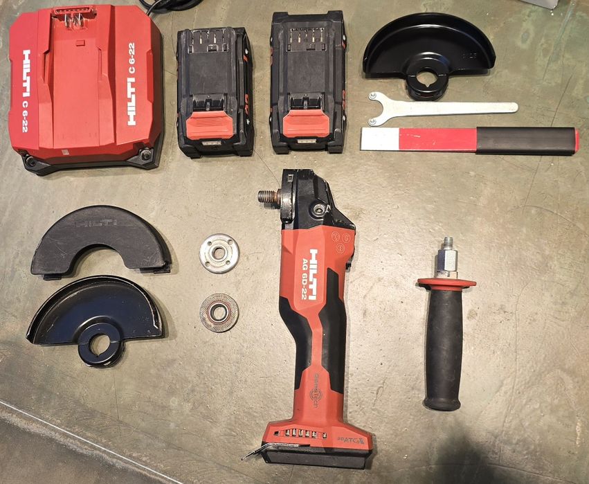 Hilti AG 6D-22 акумуляторна болгарка на Nuron 22v